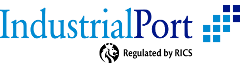 Das Logo von IndustrialPort - regulated by RICS.