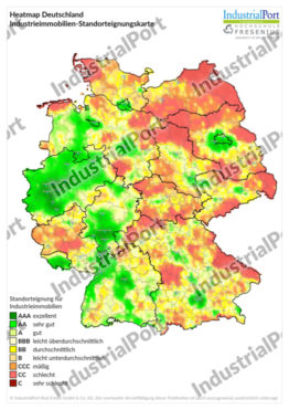 Industrieimmobilien Standortkarte