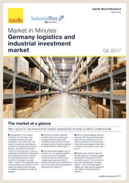 Market in Minutes — Germany Logistics and Industrial Investment Market Q2/2017
