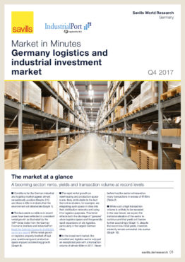 Market in Minutes — Germany Logistics and Industrial Investment Market Q4/2017