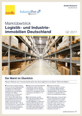 Marktüberblick Logistik- und Industrieimmobilien Deutschland Q2/2017