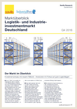Marktüberblick Logistikinvestment Q4/2016