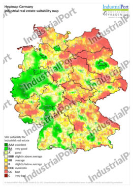 Heatmap Deutschland (englisch)