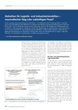 Auszug immobilien & bewerten Ausgabe 1/2023