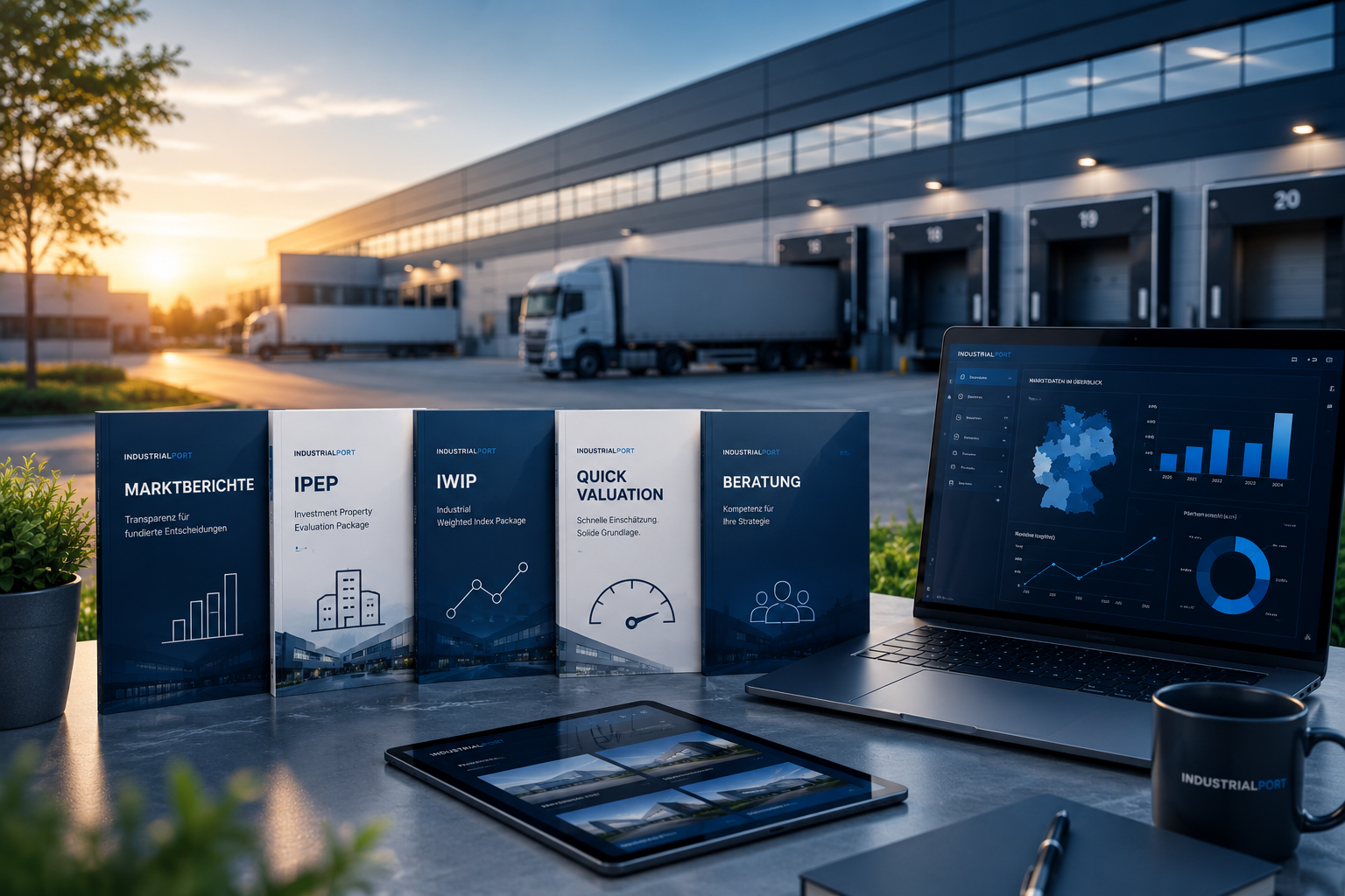 Produkte Industrieimmobilien – Marktdaten und Tools von IndustrialPort
