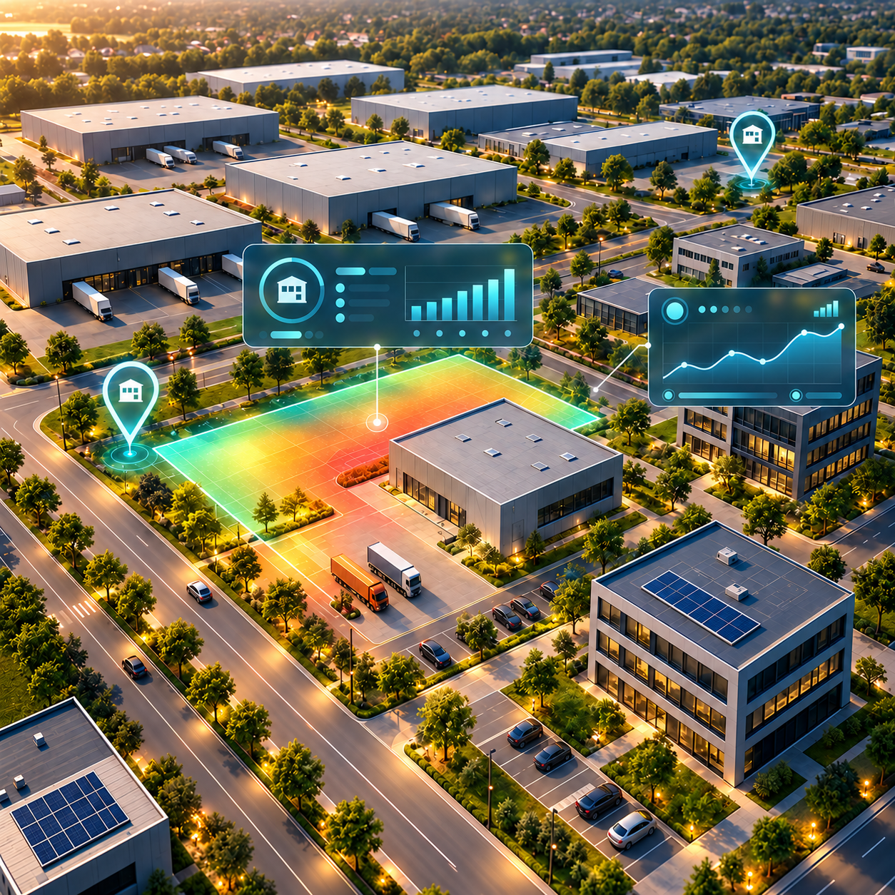 Smart Logistics: Industrie- und Logistikpark mit datenbasierter Analyse – IndustrialPort